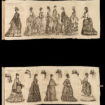 1873 FASHION Godey Lady’s Book American Magazine Illustrated Dress Costume Music