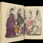 1873 FASHION Godey Lady’s Book American Magazine Illustrated Dress Costume Music