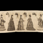 1873 FASHION Godey Lady’s Book American Magazine Illustrated Dress Costume Music