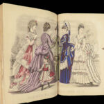 1873 FASHION Godey Lady’s Book American Magazine Illustrated Dress Costume Music