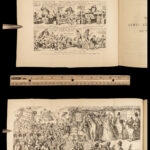 1881 George Cruikshank Comic ART Almanack Caricature Thackeray Illustrated Humor