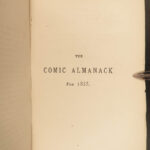 1881 George Cruikshank Comic ART Almanack Caricature Thackeray Illustrated Humor