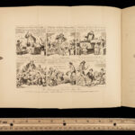 1881 George Cruikshank Comic ART Almanack Caricature Thackeray Illustrated Humor