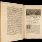 1690 PARIS Church History France Saint Fursey & Landry Clovis HUGE 2v FOLIOS