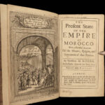 1695 MOROCCO Empire 1ed Saint Olon Costume Arab Pirates Islam Africa Voyages