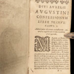 1670 Confessions of Saint Augustine Catholic Bible Benedictine Sommalius Rouen