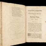1677 ASTRONOMY 1ed Chronology Ancient Times Cary Egypt Babylon Calendars FOLIO