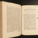 1778 Demosthenes Orations Speech MAP Ancient Greece Greek Latin Irish Mounteney