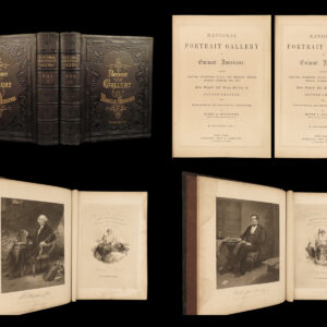 1862 EXQUISITE 1ed National 119 Portraits ART Gallery Washington Jefferson USA