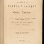 1862 EXQUISITE 1ed National 119 Portraits ART Gallery Washington Jefferson USA