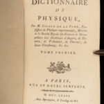 1781 PHYSICS 1ed Sigaud La Fond Experiments Science Air Chemistry Enlightenment