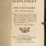 1781 PHYSICS 1ed Sigaud La Fond Experiments Science Air Chemistry Enlightenment