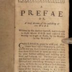 1758 John Bunyan Puritan Grace Abounding Chief of Sinners Glasgow Scotland Bible