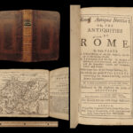 1699 Antiquities of ROME Basil Kennett Classical WAR Gladiators MAP Architecture