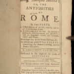 1699 Antiquities of ROME Basil Kennett Classical WAR Gladiators MAP Architecture