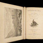 1889 HUNTING Shooting GUNS Sports & Game Hunt Dogs Falconry Illustrated 3v SET