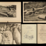 1894 EGYPT Exploration Ahnas El Medineh Tomb of Paheri Hieroglyphics Archaeology