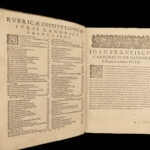 1652 Canon LAW Corpus Juris Inquisition Catholic Papal Decrees Lancellotti Rome