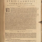 1652 Canon LAW Corpus Juris Inquisition Catholic Papal Decrees Lancellotti Rome