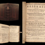 1673 Janua Linguarum CZECH Comenius Linguistics Dictionary ENGLISH & Latin RARE