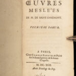 1692 Charles Evremond Works Existence of God ROME Punic Wars Epicure Philosophy