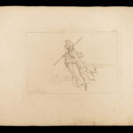 1824 HOMER ODYSSEY Flaxman Classical ART Roman Mythology INCREDIBLE Vellum Folio