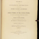 1854 INDIANS 1ed Schoolcraft Native American Arrowheads California GOLD Iroquois