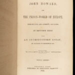 1852 Prison Reform John Howard Prisoner Torture Bastille Dixon Famed PROVENANCE