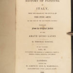 1828 Painting 1ed Italian ART Venice Michelangelo Da Vinci 6v Set Lanzi Roscoe