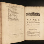 1688 Abraham Cowley English Poetry Mistress Motto Pindar Ode Davideis Sylva RARE