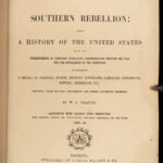 1863 Southern Rebellion CIVIL WAR Confederate SLAVERY Battles Maps Dred Scott 2v