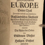 1702 GERMAN Lehmann European Rulers Rome Lombardy Papacy Monaco COATS of ARMS