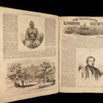 1858 HUGE Illustrated London News Oregon SLAVES Utah Mormon War Siege of Delhi