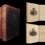 1863 US Civil War 1ed Slavery Lincoln Grant Lee Union Confederate 2v MAPS Battle