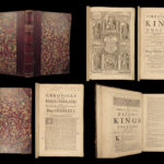 1674 Kings of England Richard Baker Chronicle BIZARRE Dragons Monsters FOLIO
