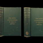 1878 Rise & Fall of SLAVE POWER America Slavery Henry Wilson Abolition 2v SET