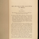 1878 Rise & Fall of SLAVE POWER America Slavery Henry Wilson Abolition 2v SET