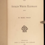 1882 MARK TWAIN 1st/1st Stolen White Elephant Detective Mystery Punch Brothers
