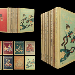 1939 DISNEY 1ed Books Mickey Mouse Donald Duck Pinocchio Dumbo 8v Heath