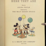 1939 DISNEY 1ed Books Mickey Mouse Donald Duck Pinocchio Dumbo 8v Heath