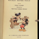 1939 DISNEY 1ed Books Mickey Mouse Donald Duck Pinocchio Dumbo 8v Heath