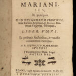 1660 Catholic Virgin Mary 1ed Vellum Mariana Hippolytus Marraccius MARIOLOGY
