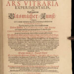 1679 GLASS MAKING 1ed Kunckel Famous Ars Vitraria C1679 GLASS MAKING 1ed Kunckel Famous Ars Vitraria Chemistry Alchemy Experimentshemistry Alchemy Experiments
