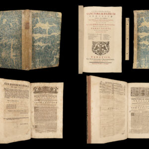 1767 Early Church Ignatius Polycarp Cyprian Shepherd of Hermas HUGE FOLIO Greek