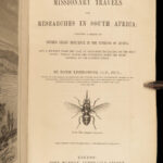 1857 AFRICA 1st ed David Livingstone Missionary Travels Illustrated Map Angola