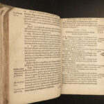 1584 John Calvin Institutes of Christian Religion Geneva Bible Catechism FAMOUS
