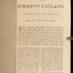 1774 Homer ILIAD Mythology Samuel Clarke Latin Greek Trojan War MAPS 2v SET