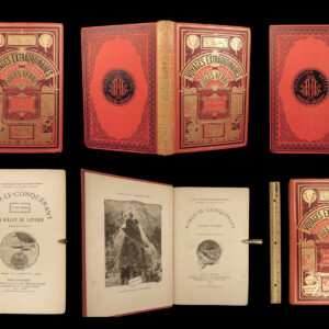 1887 Jules Verne 1st ed Robur the Conqueror Extraordinary Voyages Hetzel RARE