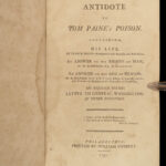 1796 Early America Thomas Paine Peter Porcupine Cobbett Rights of Man Washington