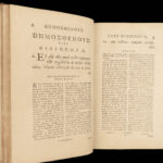 1778 Demosthenes Orations Speech MAP Ancient Greece Greek Latin Irish Mounteney